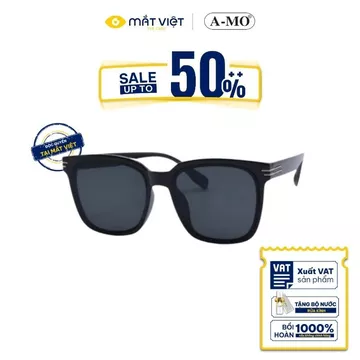 Kính Mát Unisex A-MO AMO038_C1.CS Chống UV400, Kính Mát Nam, Kính Mát Nữ, Kính Mát Mắt Việt