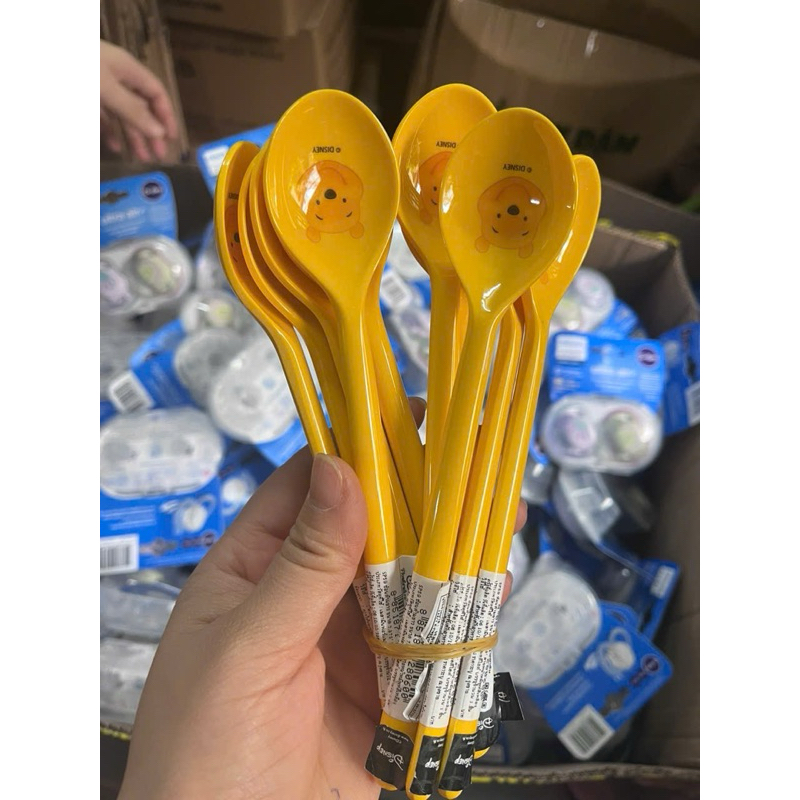 Combo Chén Bát CốcThìa Ăn Dặm Hình Gấu Pooh Thái Lan Tibongstore