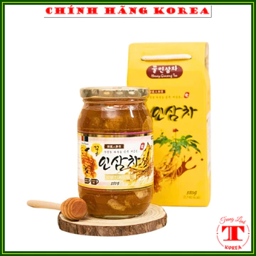 Sâm tươi ngâm mật ong nguyên chất, lọ 580ml - Hồng sâm lát mật ong hàn quốc - tranglinh