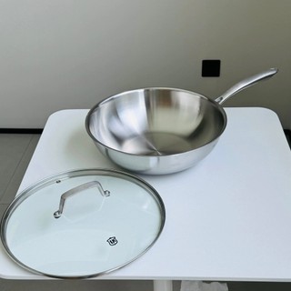 Chảo Lunkai Sâu Lòng 30cm Kèm Nắp Kính LK60, Chảo Quánh Sâu Lòng Size Đại