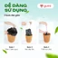 Túi rác Gumi túi đựng rác có dây rút tự phân huỷ bịch size 50x55cm/65x78cm túi đen đựng rác có quai