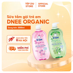 Sữa Tắm Gội Trẻ Em DNEE ORGANIC 2in1 Chai 380ml - (Mẫu Mới Nhất 2024)Sữa Tắm Gội toàn Thân D-nee cho bé từ 0-36tháng
