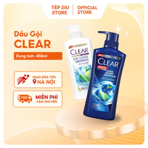 Dầu Gội CLEAR MEN - Dầu gội CLEAR Bạc Hà chai vòi 370ml hàng chuẩn NỘI ĐỊA Thái