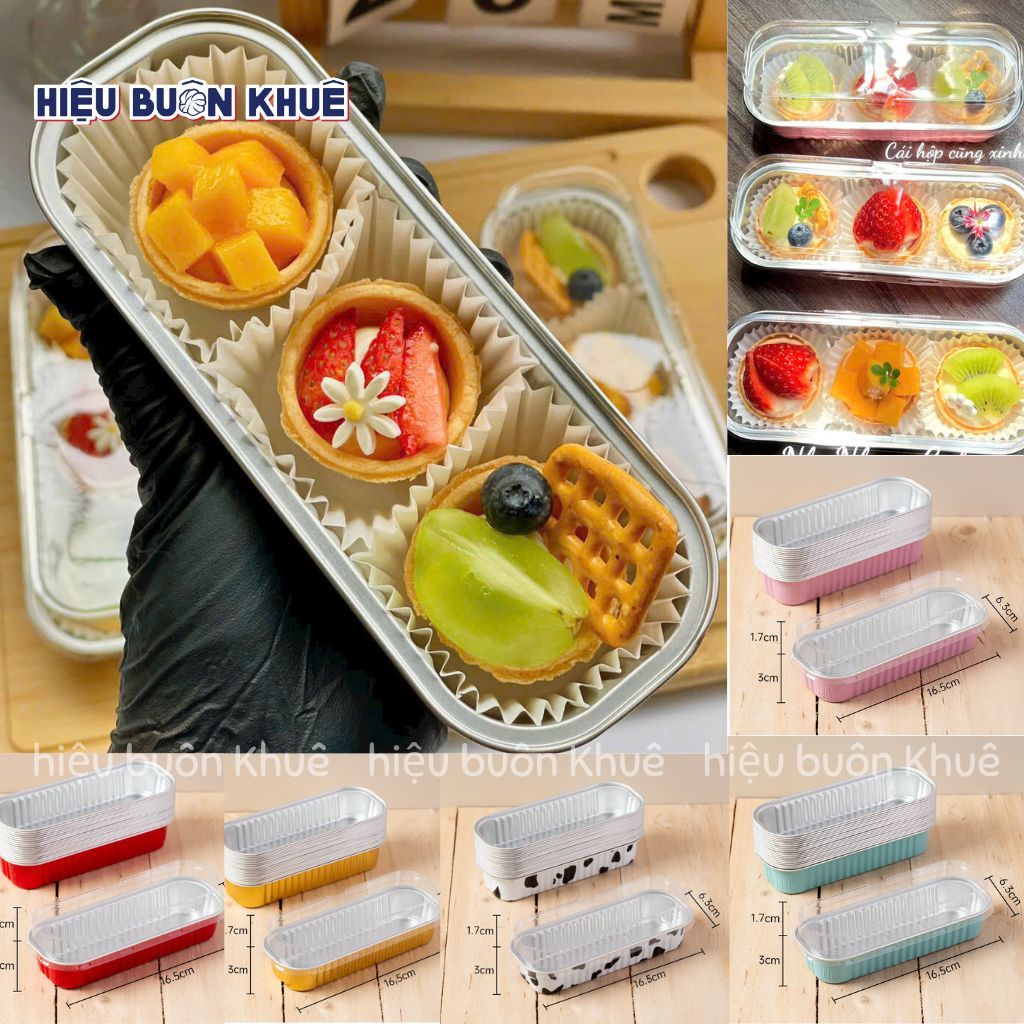 50 Hộp Nhôm Hộp Thiếc Đựng Bánh Tart Trái Cây, Mousse, Bánh Lạnh Và ...
