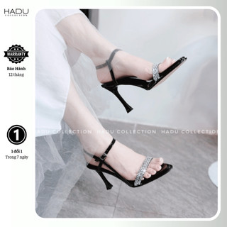 Cao Gót Nữ Đính Đá 9P Quai Ngang HADU MM958 Sang Trọng Thanh Lịch Bảo Hành 12T