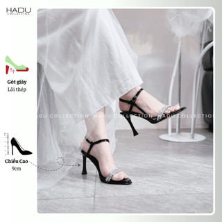 Cao Gót Nữ Đính Đá 9P Quai Ngang HADU MM958 Sang Trọng Thanh Lịch Bảo Hành 12T