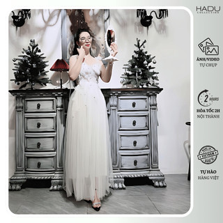 Cao Gót Nữ Đính Đá 9P Quai Ngang HADU MM958 Sang Trọng Thanh Lịch Bảo Hành 12T