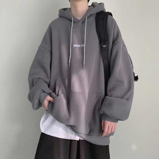 Áo Hoodie Unisex ⚡️ HÀNG DÀY ⚡️ Khoác Nỉ Nam Nữ PEACE STAR Cực Hot chui đầu có nón 2 lớp dày dặn K1