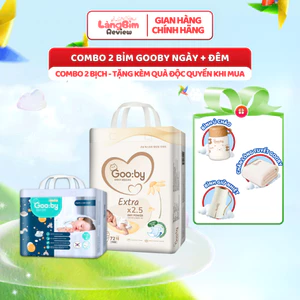 Tã/Bỉm Quần Dán ( Ngày Và Đêm) Gooby Sêu Thấp Hút, Siêu Mỏng Đủ Size Cho Bé Từ 4kg - 35kg Chính Hãng