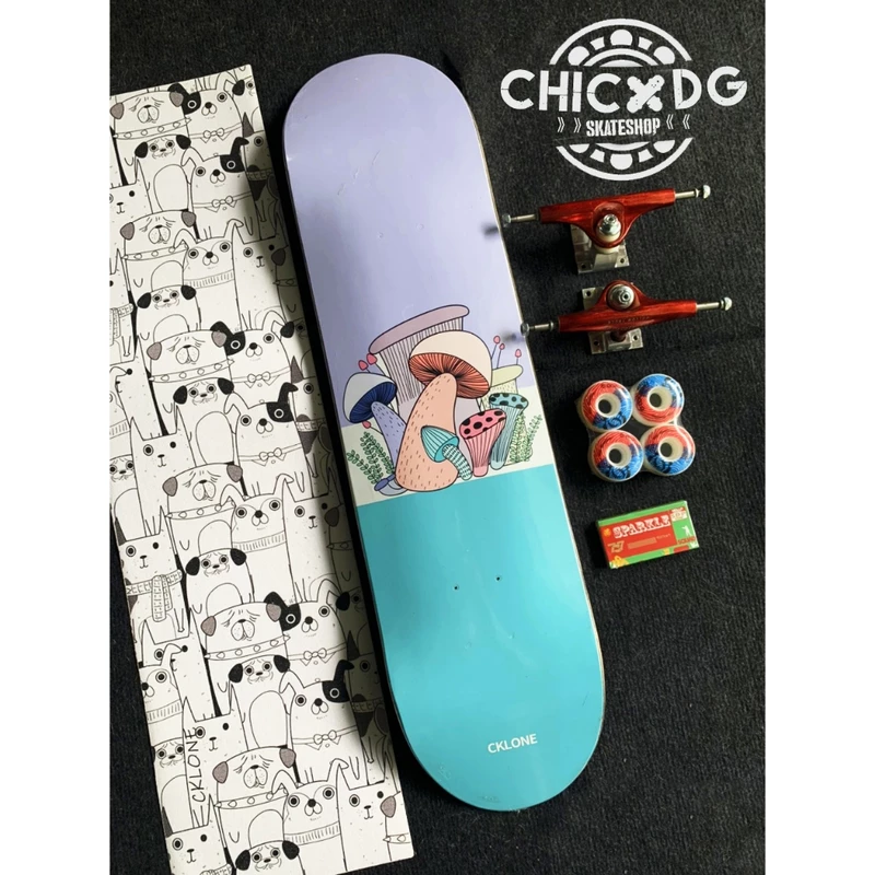 Ván trượt giá rẻ chất lượng chuyên nghiệp được tự chọn mẫu CKLONE Skateboard - ván trick chơi lâu dài newbie có bảo hành — ảnh 1