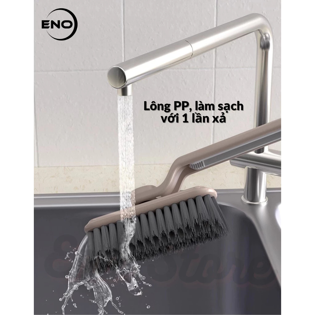 Chổi cọ nhà vệ sinh thông minh xoay 360 độ, cây chà sàn nhà tắm kèm nhíp gắp vệ sinh cống đa năng