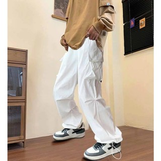 Quần ống rộng nữ nam thể thao ,quần jogger KAKI co giãn túi hộp unisex, cạp cao hộp rút phong cách K1