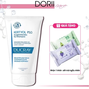 Ducray Kertyol P.S.O Shampoo (125ml) Dầu Gội Ngăn Ngừa Gàu Mảng, Vảy Nến tặng khăn giấy