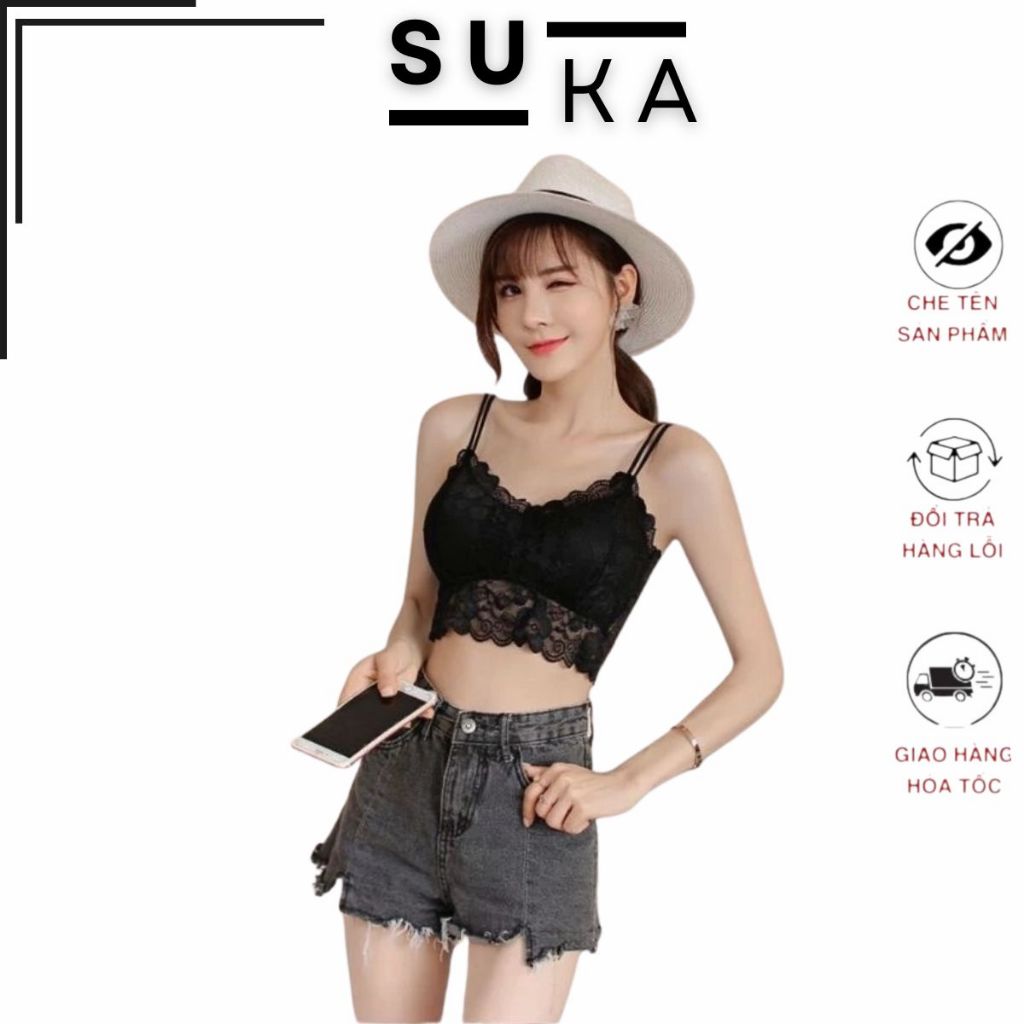Áo Lót Bra Ren Hoa 2 Dây Chất Đẹp 8812