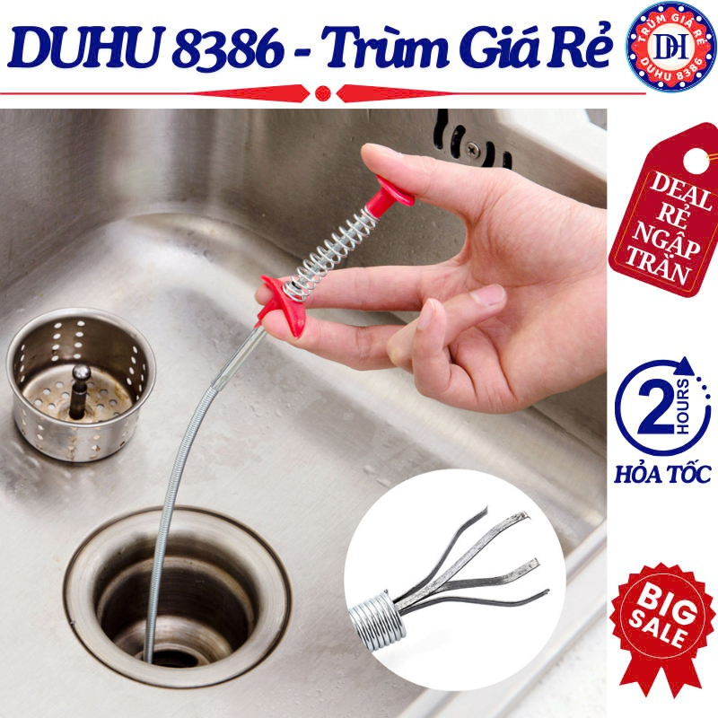 Cây Gắp Rác Inox, Dụng Cụ Gắp Rác Thông Cống Đa Năng Tiện Lợi, Cây Gắp ...