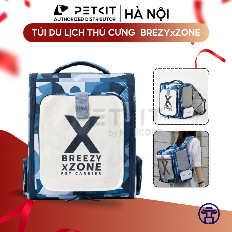 Ảnh Balo du lịch cho chó mèo Petkit xZone bản mới 2025 chất liệu Vải chống nước rộng, thoáng 1