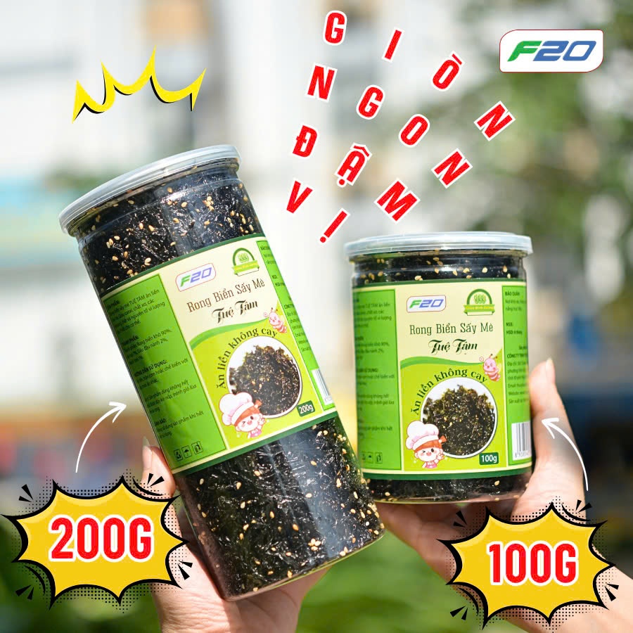 Rong Biển Sấy Mè Không Cay - Rong Biển Sấy Giòn, RONG BIỂN ĂN LIỀN ...