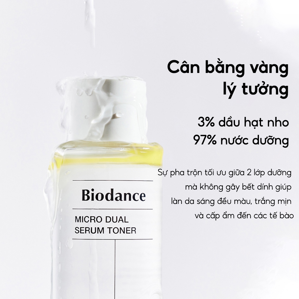 Ảnh BIODANCE Toner Chiết Xuất Dầu Hạt Nho Huyết Thanh Cấp Ẩm Cải Thiện Kết Cấu Da Micro Dual Serum Toner 1