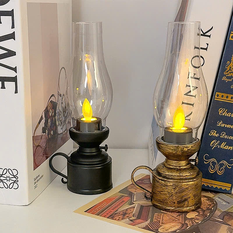 ĐÈN DẦU PIN, ĐÈN DẦU PHONG CÁCH RETRO ,ĐÈN NGỦ ĐÈN TRANG TRÍ TIỆC PARTY DÃ NGOẠI NGOÀI TRỜI | BigBuy360 - bigbuy360.vn