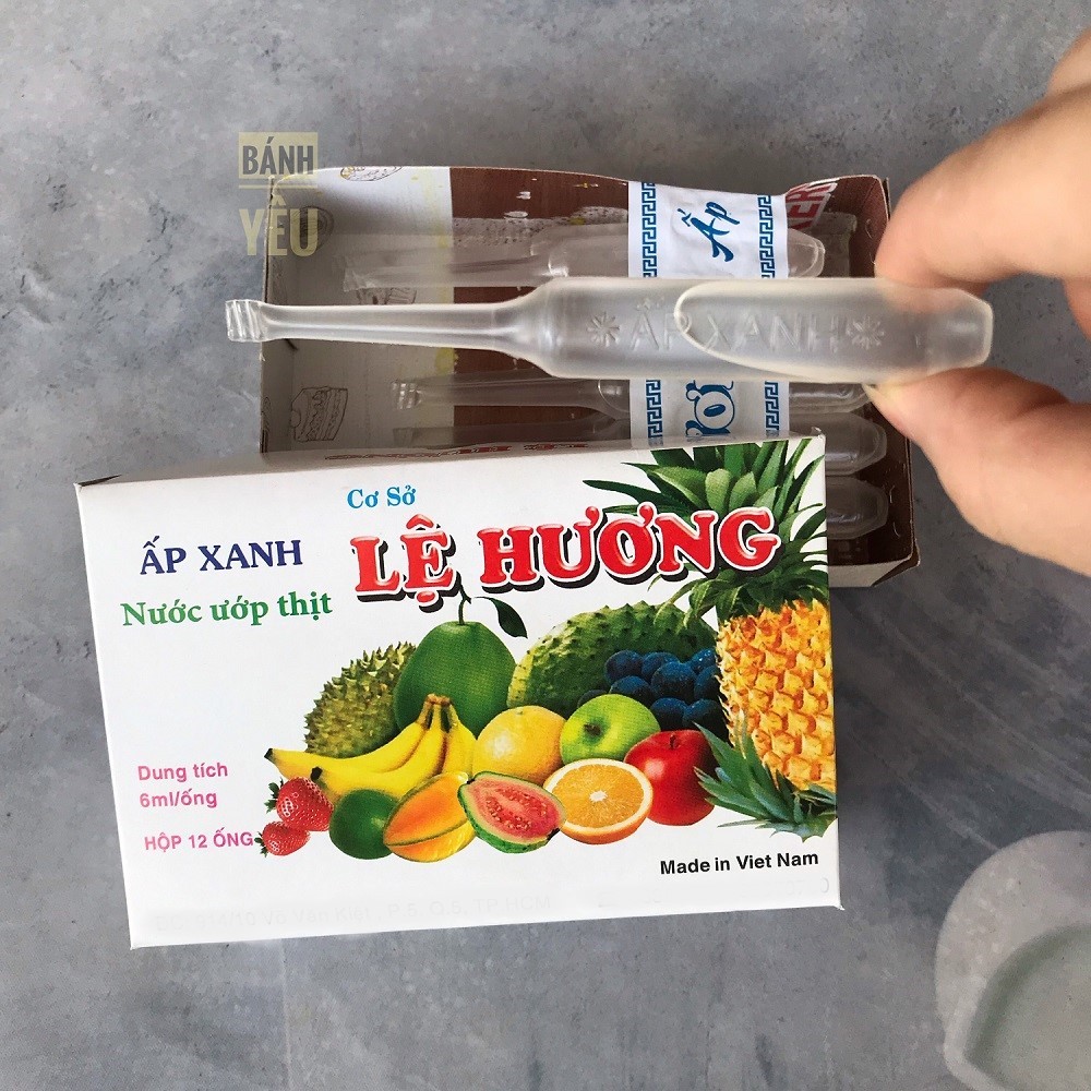 Ấp Xanh Lệ Hương-Nước ướp thịt, làm lạp xưởng CHIA LẺ 1 ỐNG 6ML - PL186