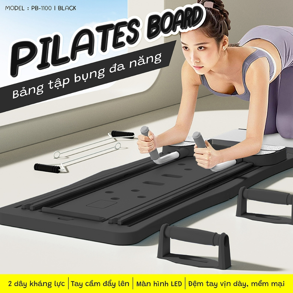 Ảnh BG Dụng cụ Tập PILATES đa năng, có thể gấp gọn, hỗ trợ đa bài tập, chất liệu cao cấp PB-1100 1