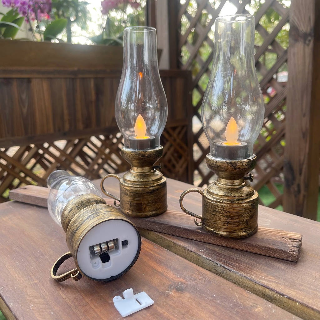 ĐÈN DẦU PIN, ĐÈN DẦU PHONG CÁCH RETRO ,ĐÈN NGỦ ĐÈN TRANG TRÍ TIỆC PARTY DÃ NGOẠI NGOÀI TRỜI | BigBuy360 - bigbuy360.vn