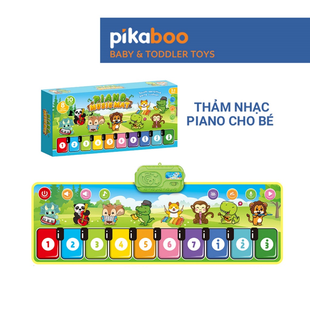 Ảnh Đồ chơi âm nhạc thảm nhạc Piano Pikaboo, bộ sản phẩm giáo dục sớm giúp bé làm quen với âm nhạc 1