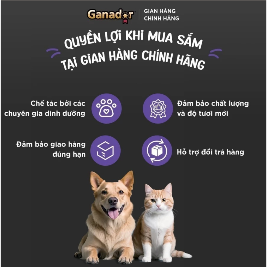 Hạt Ganador Premium cho chó con vị Sữa&DHA 3kg và 400g tăng cường miễn dịch, giúp xương chắc khỏe