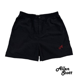Quần Short Dù Nhăn AS Basic 2 Lớp Nam Nữ - Lưng Chun Thêu Logo Nổi
