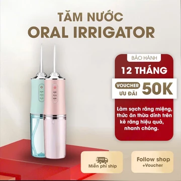 Máy Tăm Nước Cầm Tay Oral Irrigator - Tăm Nước Vệ Sinh Răng Miệng Hàng Chính Hãng HOT