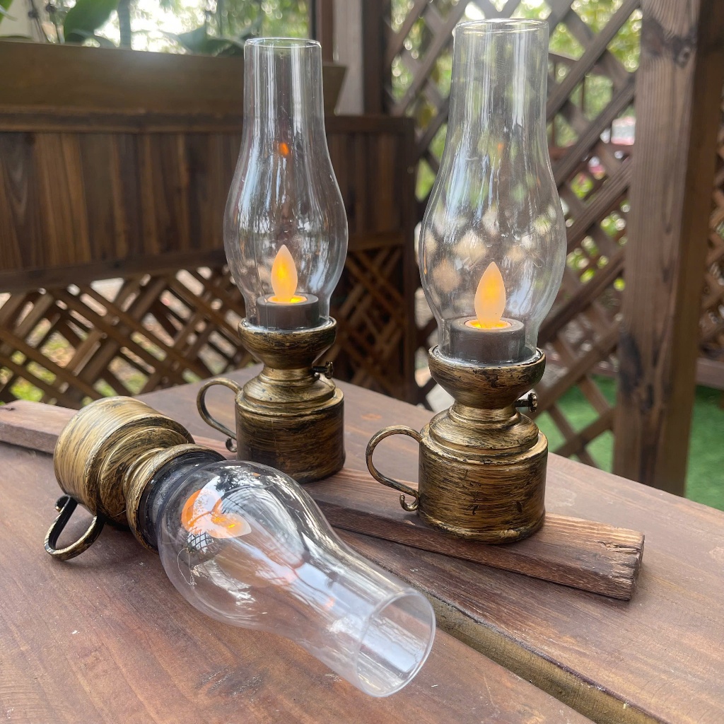ĐÈN DẦU PIN, ĐÈN DẦU PHONG CÁCH RETRO ,ĐÈN NGỦ ĐÈN TRANG TRÍ TIỆC PARTY DÃ NGOẠI NGOÀI TRỜI | BigBuy360 - bigbuy360.vn