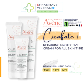 Kem Dưỡng AVENE CICALFATE+ Repairing Protective Cream Giúp Làm Lành, Phục Hồi Da