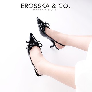 Erosska - Giày cao gót nữ mũi nhọn đính nơ kiểu dáng sang trọng thời trang cao 7cm - EH058