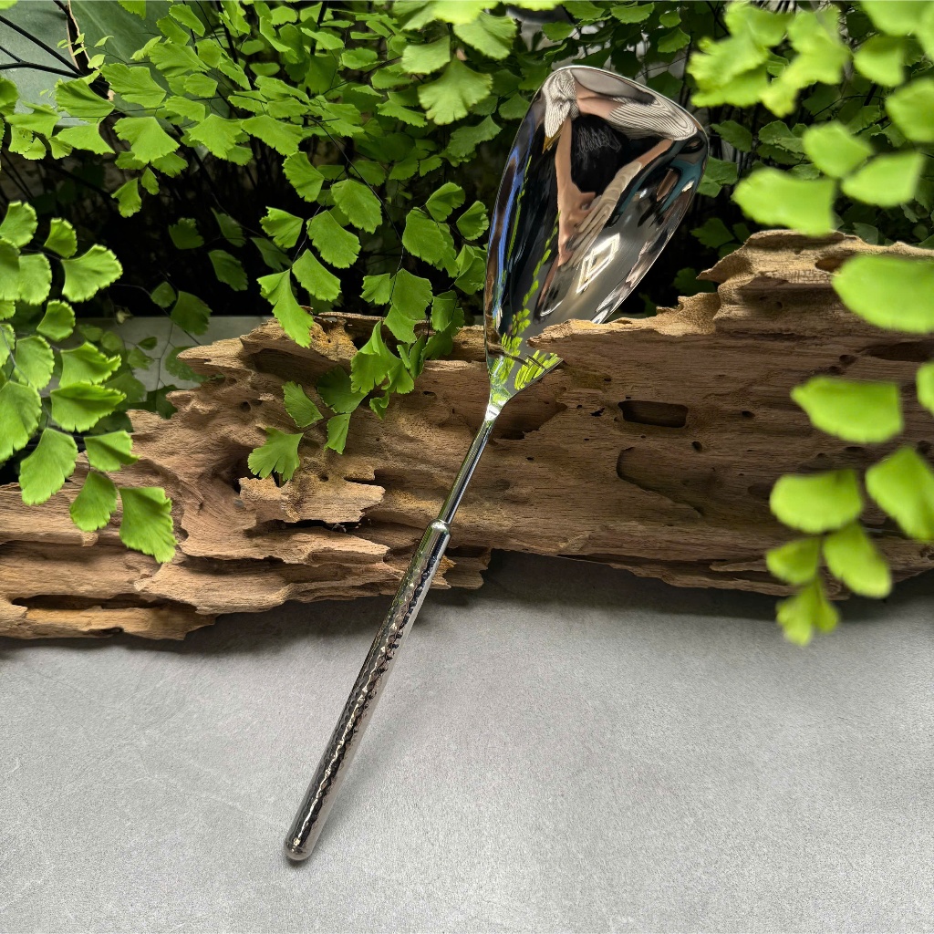 Muôi Sệt CHOCKMEN Inox 18/10 Cao Cấp Muôi Chia Đồ Ăn Thìa Khuấy Muỗng Đảo Xúc SET SẦN TRÒN