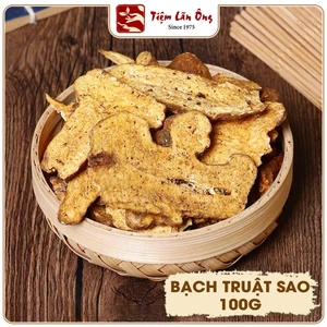 Bạch truật sao vàng, hạ thổ 100g, thái lát, khô, thơm, sạch - Tiệm Lãn Ông