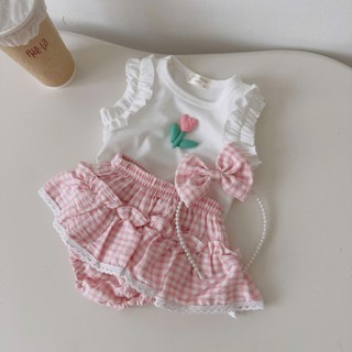 Set Body váy 3 chi tiết bé gái 6-12kg. Bộ đồ đi chơi bé gái kèm bờm đầu dễ thương. Dino Kids