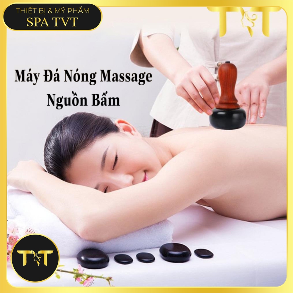 Máy Đá Nóng Nguồn Bấm 5 Mức Nhiệt, Massage Body, Hỗ Trợ Giảm Béo, Chải Thông Kinh Lạc BH 12 Tháng