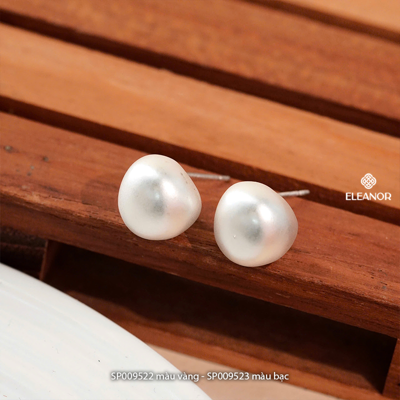 Bông tai nữ chuôi bạc 925 Eleanor Accessories hình cầu basic phụ kiện trang sức khuyên tai 9522
