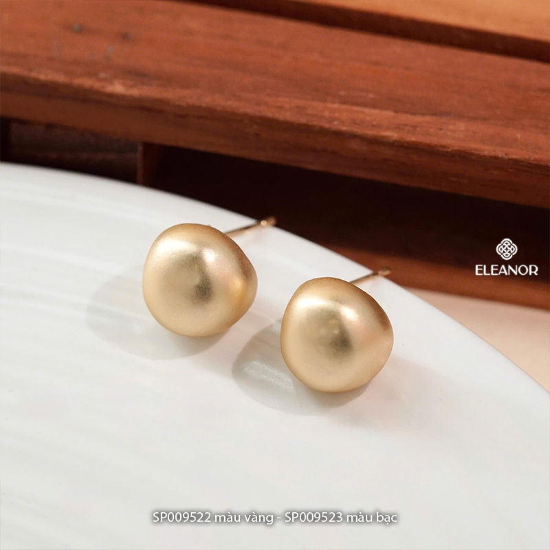 Bông tai nữ chuôi bạc 925 Eleanor Accessories hình cầu basic phụ kiện trang sức khuyên tai 9522