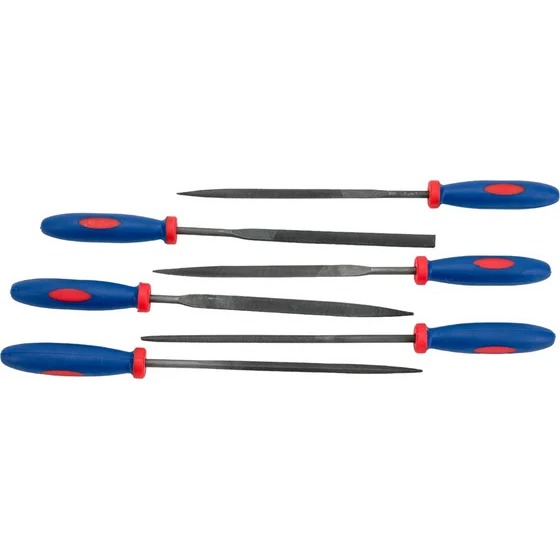 Bộ 6 giũa kim mini WORKPRO WP251018 dài 16mm, kích thước lưỡi rộng từ 8,7mm đến 11mm - Hàng chuẩn chính hãng