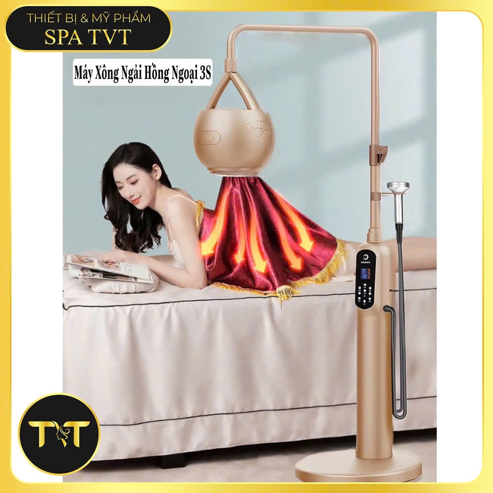 MÁY XÔNG NGẢI CỨU KHÔ TVT XN3 XN3S, MÁY XÔNG HỒNG NGOẠI DƯỠNG SINH, LÀM ẤM CƠ THỂ, HỖ TRỢ THƯ GIÃN