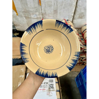 Tô Gốm Xưa Phết Xanh Nam Bộ - Tô Lỡ Tượng Size 19cm - Đựng Bún - Phở - Gốm Xưa Lái Thiêu Cho Người Hoài Niệm