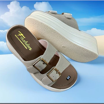 Dép Nữ, Dép Bánh Mỳ Cao 7p, Dép Nữ Quai Ngang Độn Đế Siêu Hot