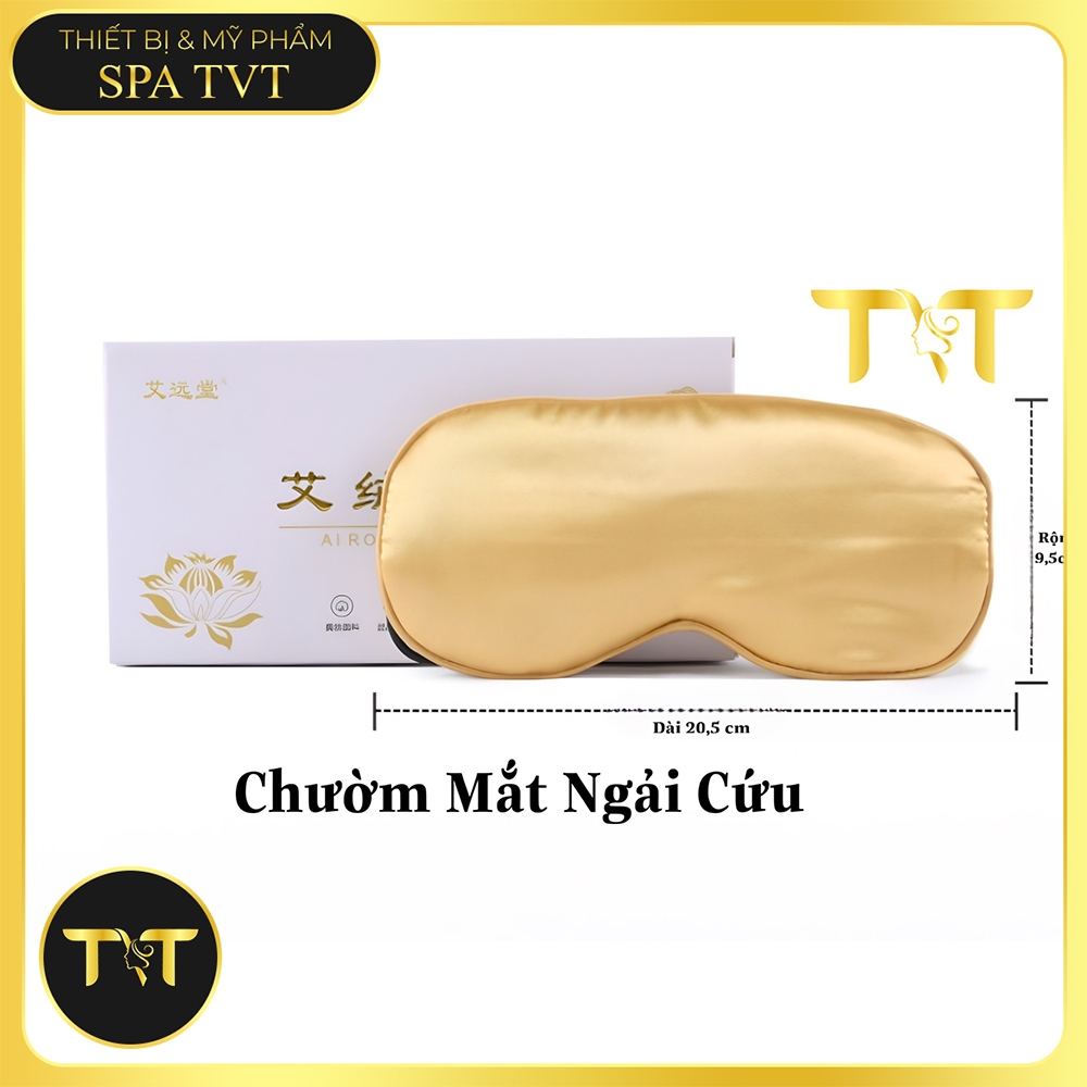 CHƯỜM MẮT NGẢI CỨU TVT, TÚI CHƯỜM MẮT THẢO DƯỢC VÀNG & NHUNG XANH, THƯ GIÃN, GIẢM MỎI MẮT, NGỦ NGON