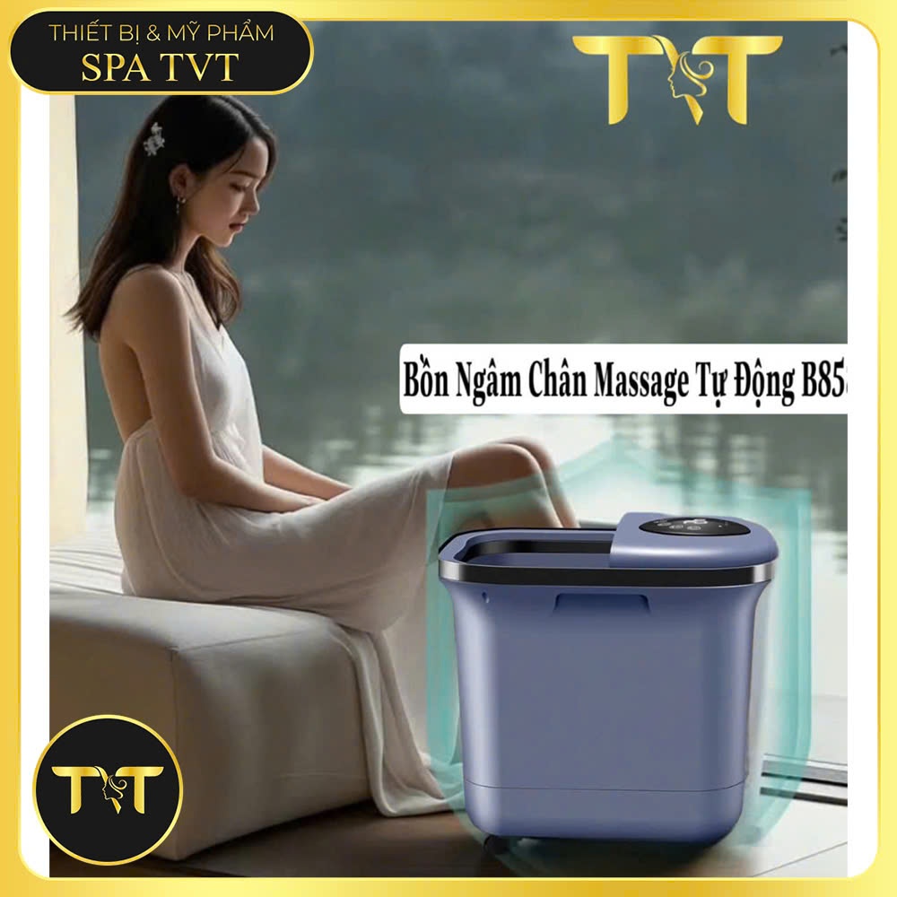 BỒN NGÂM CHÂN MASSAGE TỰ ĐỘNG B858 KY2101 KY2206, CON LĂN TỰ ĐỘNG, LÀM NÓNG NƯỚC, KHỬ KHUẨN