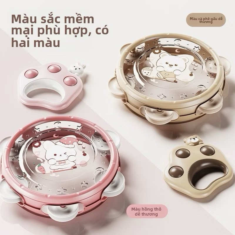 Đồ Chơi Xúc Xắc Có Âm Thanh Hình Gấu/Thỏ - Thiết Kế Trống/Kèn/Lục Lạc/Xúc Xắc/Còi Cho Bé