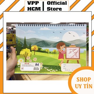Vở vẽ gáy lò xo A4 xấp 20 tờ ĐL 100 ( giấy trắng ) MC 575, ruột trắng