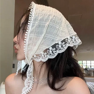 Khăn trùm đầu kiểu turban bandana khăn chùm buộc đầu choàng lụa tiểu thư cho nữ đẹp Hàn Quốc hottrend Zichi KHANTB