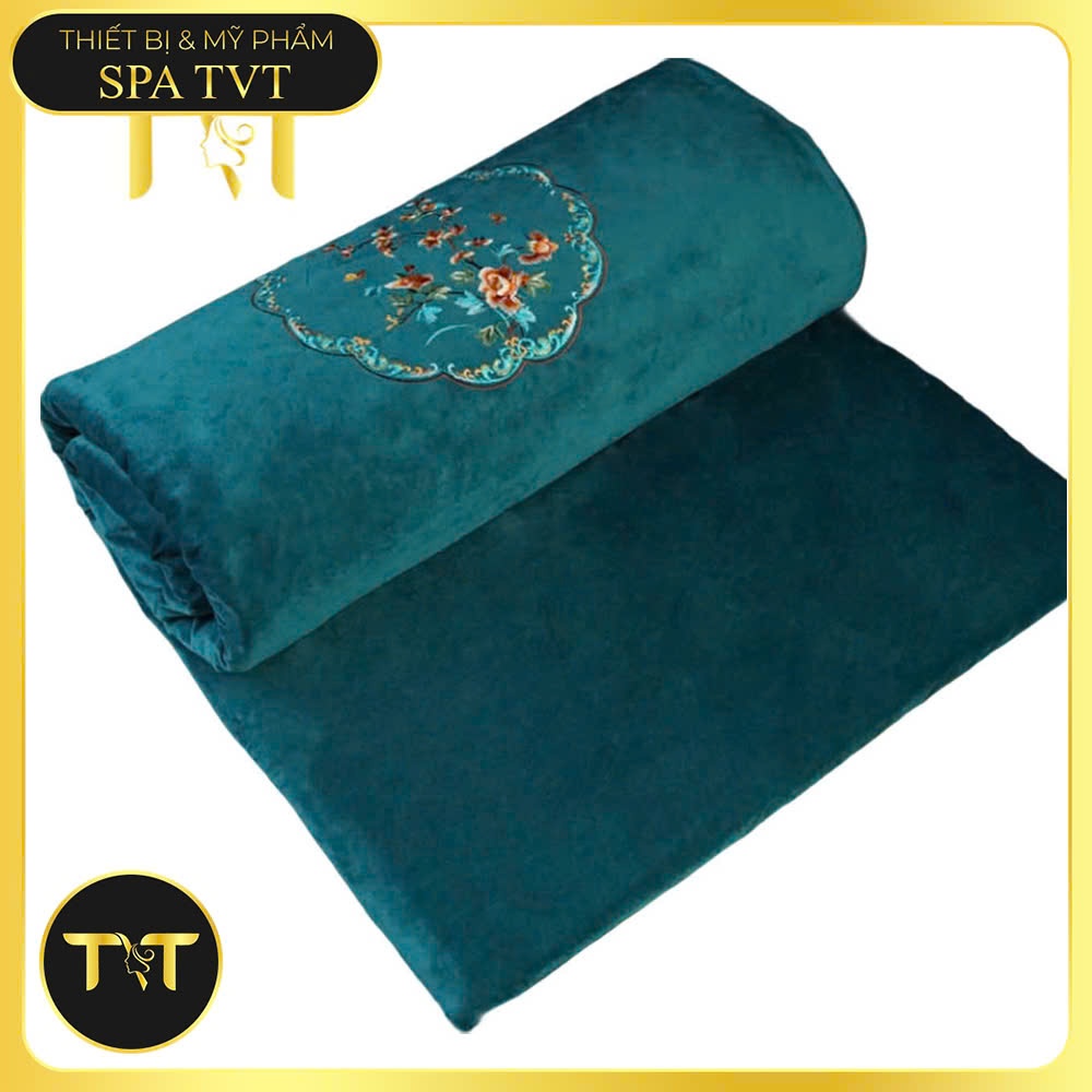 THẢM NGẢI CỨU NHUNG XANH TVT 150x60CM - ĐỆM SƯỞI THẢO DƯỢC, GIỮ ẤM, NGỦ NGON, THƯ GIÃN