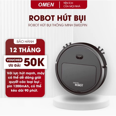 Robot Hút Bụi Lau Nhà Thông Minh SWEEPIN, ROBOT Hút Bụi Thông Minh Tự Động Cho Gia Đình Hot
